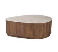 Table basse en bois massif collection DELHI 100cm - Style ethnique et design