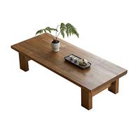 Table basse en bois massif de style japonais pour chambre à coucher et balcon, table zen Kang 60 x 35 x 30 cm