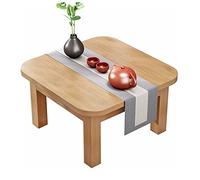 Table basse en bois massif - Design élégant pour salon, chambre à coucher et balcon - Parfaite pour le thé de l'après-midi et la décoration moderne