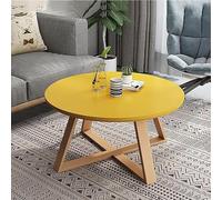 Table basse en bois massif - Table centrale moderne de style nordique pour salon, petite table d'appoint de ferme