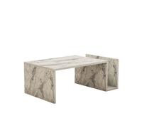 Table basse en bois "Memo" - 86 x 50 x 32 cm - Marbre Freesia