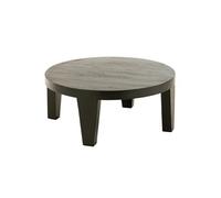 Table Basse en Bois "Reggie" 80cm Noir