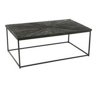 Table Basse en Bois "Shanil" 120cm Noir Noir G