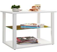 Table basse en bois Table de verre Wanilo M