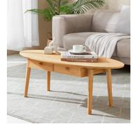 Table basse - EN.CASA - Harboøre - Marron - Ovale - Adulte
