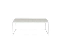 GLAZED - Table Basse blanche en céramique Blanc