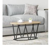vidaXL Table basse Chêne Sonoma 80x40x40,5 cm bois d'ingénierie et métal