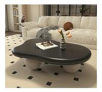 Table basse en forme de nuage de forme irrégulière avec 3 pieds en boule, jolie table basse irrégulière unique et moderne en forme de nuage, table basse en bois pour salon, salon de thé, tatami