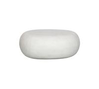Table basse en grès blanc, ovale, intérieur et extérieur - VT wonen, Pebble - 65x49x31 cm