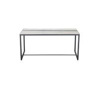 Table basse en marbre blanc, rectangulaire, structure en métal - Bloomingville - 100x46x46 cm