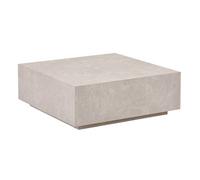 Table basse en marbre HOME DELUXE AMIRI XL - 95 x 95 cm - Beige