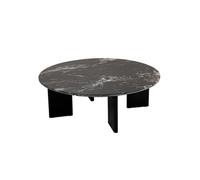 Table Basse en Marbre "Mathilde" 90cm Noir