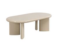 Vente-unique - Table Basse en MDF - Beige laqué - TABEMI