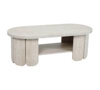 Table basse en MDF effet bois blanc - Oviala