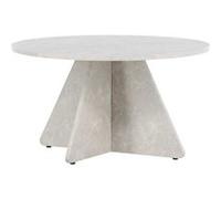 Table basse en MDF effet marbre Bootcut 80 x 45 cm Beige G
