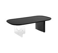 Table basse en MDF et acrylique - Noir et transparent - RASIA de