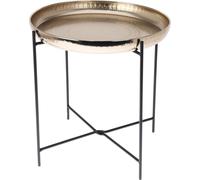 Table basse en métal, Ø 35 cm, or