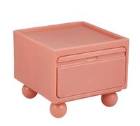 Table Basse en Plastique Créative Avec Rangement et Rangement Latéral Multifonctionnel, Colorée et de Grande Capacité, Prend en Charge La Combinaison DIY et Répond à Divers Besoins D'espace(Pink,Small