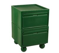 Table Basse en Plastique Créative Avec Rangement et Rangement Latéral Multifonctionnel, Colorée et de Grande Capacité, Prend en Charge La Combinaison DIY et Répond à Divers Besoins D'espace(Green,Larg