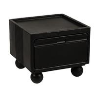 Table Basse en Plastique Créative Avec Rangement et Rangement Latéral Multifonctionnel, Colorée et de Grande Capacité, Prend en Charge La Combinaison DIY et Répond à Divers Besoins D'espace(Black,Smal