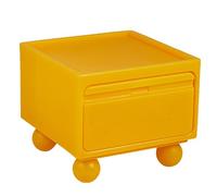 Table Basse en Plastique Créative Avec Rangement et Rangement Latéral Multifonctionnel, Colorée et de Grande Capacité, Prend en Charge La Combinaison DIY et Répond à Divers Besoins D'espace(Yellow,Sma