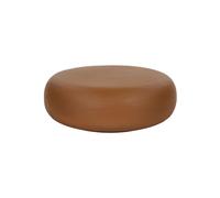 Table basse en plâtre marron, ronde, antidérapant - Pomax, Pretoria - 70x70x25 cm