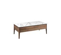 Table basse en porcelaine et bois 2049C, 120 x 60 x 40 cm. -