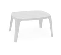 Table Basse En Résine Blanche 76x49xh43cm Kai100bi