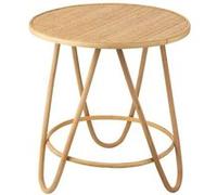 Table Basse en Rotin "Balia" 60cm Naturel Beige G