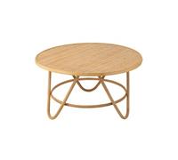 Table Basse en Rotin ""Balia"" 80cm Naturel