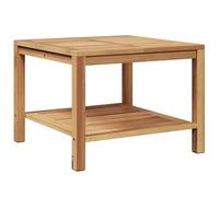 Table basse en teck massif 60 x 60 x 45 cm - Table de salon marron pour une ambiance moderne - Durable et élégante - Idéale pour les petites et grandes pièces