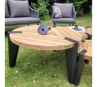 Table basse en teck recyclé 80 cm carmen