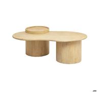 Table basse en vague en bois de manguier Silas