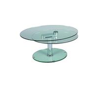 Table basse en verre ovale -PEGANE-