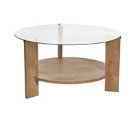 Table basse en verre trempé - Naturel clair - SENIRA