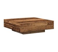 Table basse en vieux bois 100x100x31 cm en bois d ingénierie