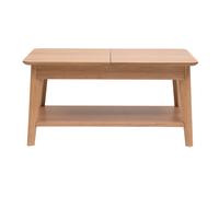 Table basse extensible rectangulaire en bois clair L90-120 cm VILI