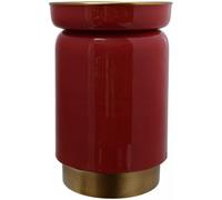 Table basse fait main en fer EJA 32x32 corail et or