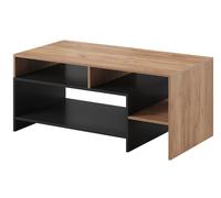 Table Basse Feldmann-Wohnen Alva 120x60x53 cm Chêne Naturel Anthracite