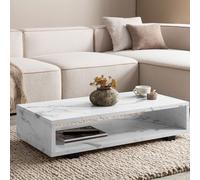Table basse FineBuy 100 cm Table de salon Table de salon Grand espace de rangement Table basse