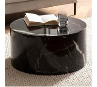 Table Basse - FINEBUY - Ronde - Aspect Marbre - 60 cm - Brillant - Salon