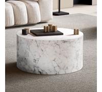 Table basse FineBuy Table de salon MONOBLOC Ronde Moderne 60x60x30 cm Table de salon