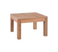 Table Basse Finition Naturelle Salon Table d'Appoint Bois Teck Massif