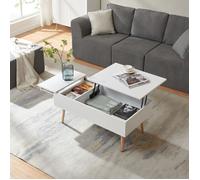 Table basse Flesen 92 x 52 x 41 cm blanc