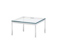 Table basse Florence Knoll 60x60cm frame chromed steel
