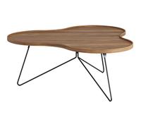 Swedese Table Flower Mono édition spéciale 107x114 cm H45 cm noyer laqué acier noirci
