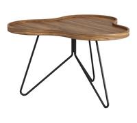 Swedese Table Flower Mono édition spéciale 62x66 cm H39 cm noyer laqué acier noirci