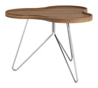 Swedese Table Flower Mono édition spéciale 62x66 cm H45 cm noyer laqué acier chromé