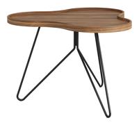 Table Basse Flower Mono 66x45 Noir/ Noyer