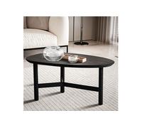 Table basse forme galet 86x50x37 cm en manguier et fer noir